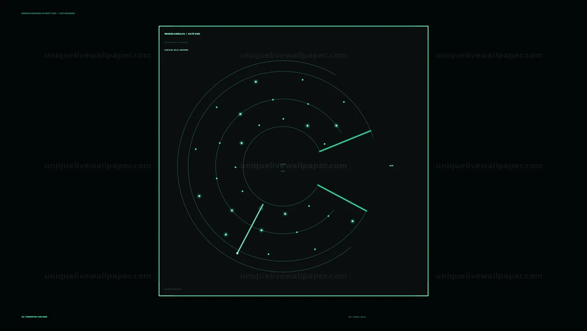 Border Crossing Activity Radar HUD Seamless Loop