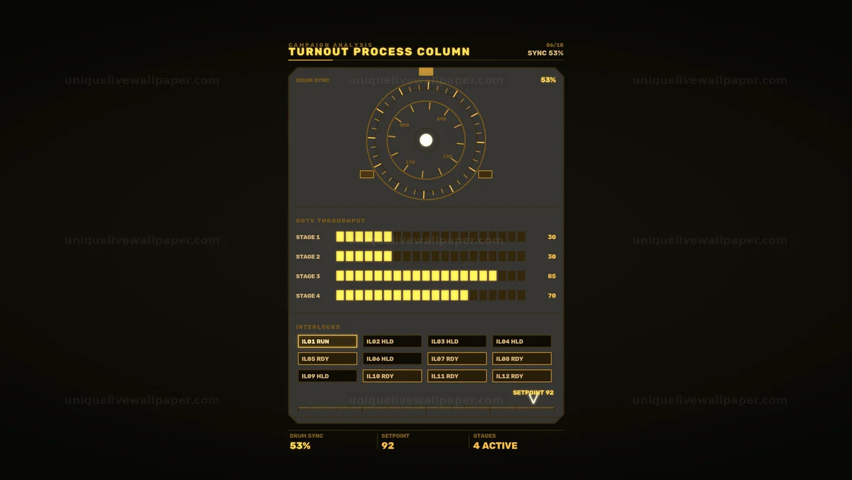 Campaign Analysis Process Control HUD Seamless Loop