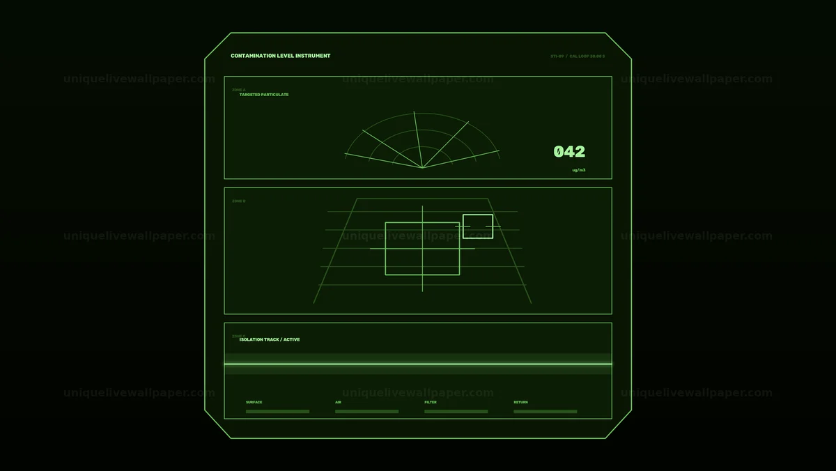 Contamination Level Instrument HUD Seamless Loop
