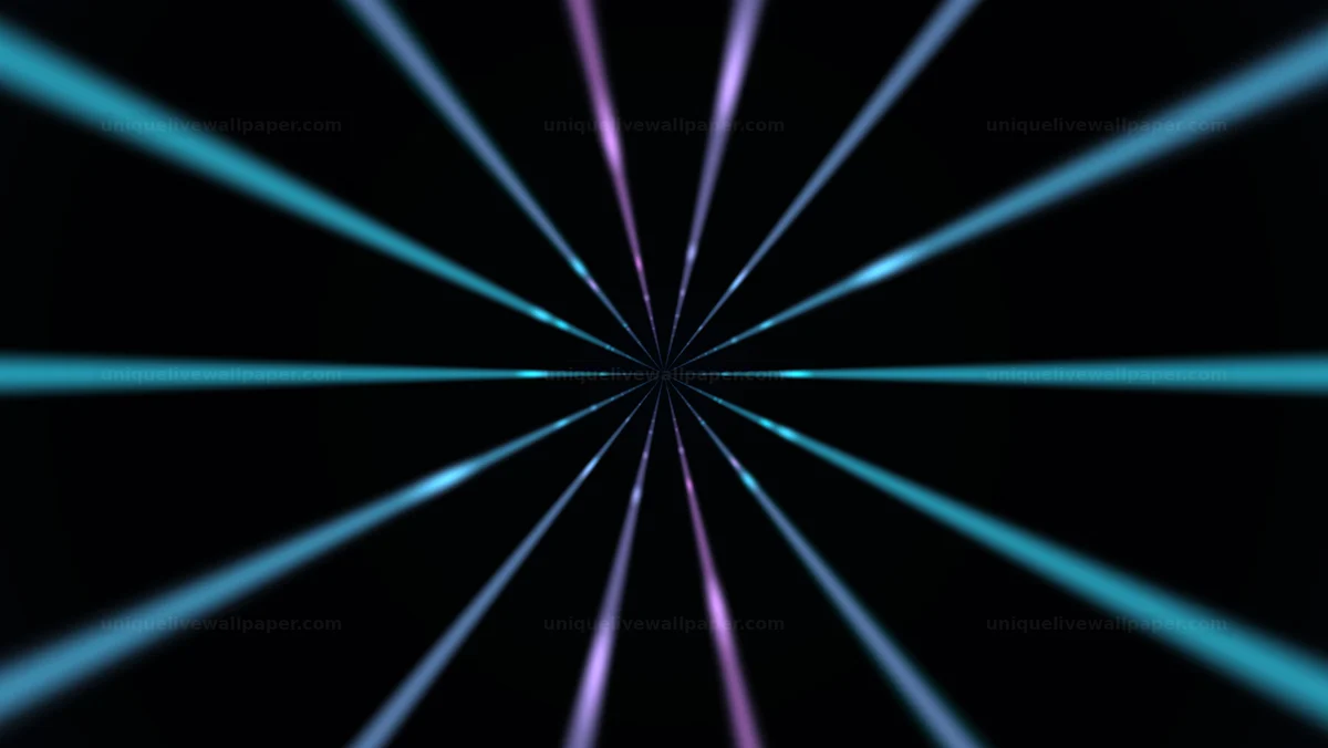Neon Radial Light Tunnel Seamless Loop
