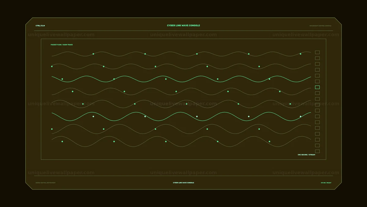 Watermarked thumbnail for Spacecraft Control Console Data Wave HUD Seamless Loop