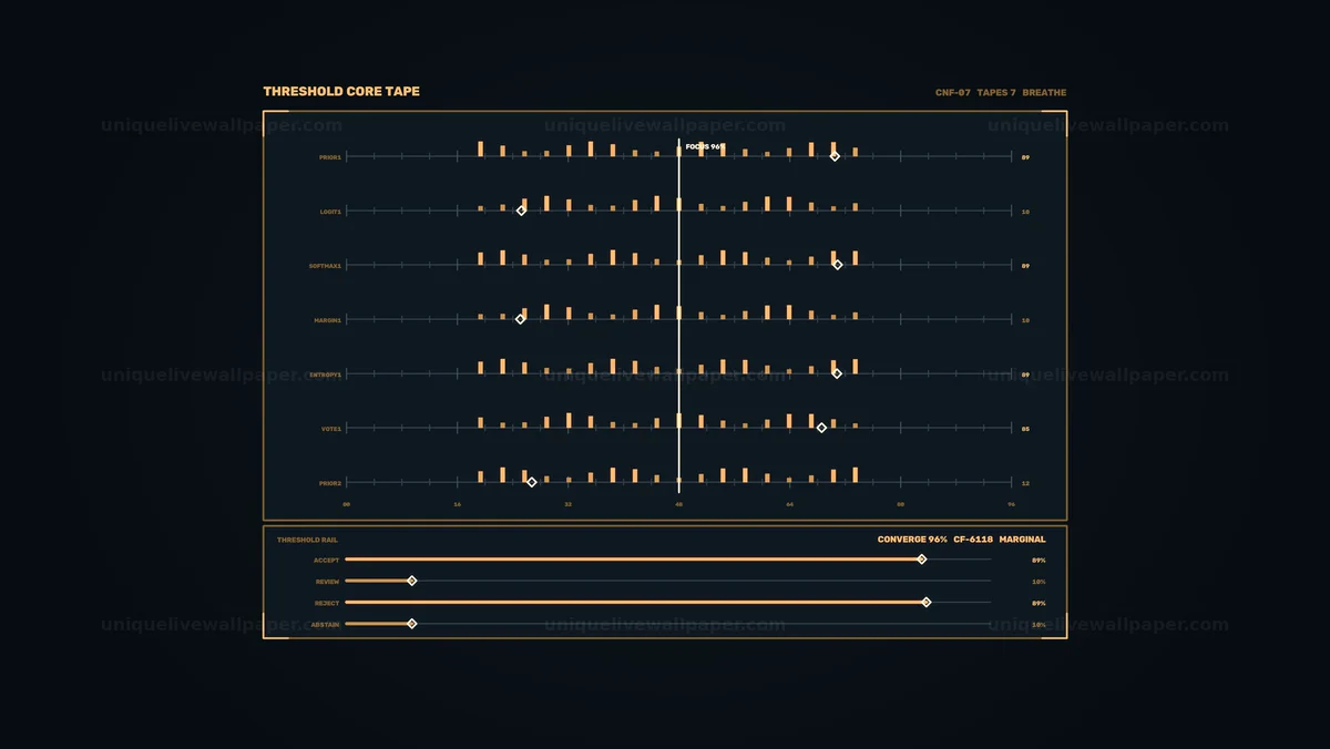 Watermarked thumbnail for AI Confidence Score HUD Decision Display Seamless Loop