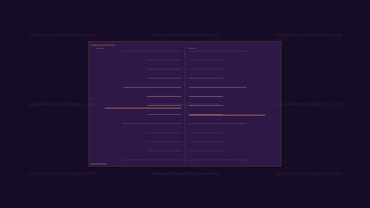 Carbon Emissions Reduction HUD Comparator Seamless Loop