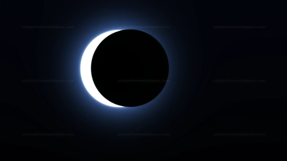 Eclipse Dark Sky Radial Light Seamless Loop