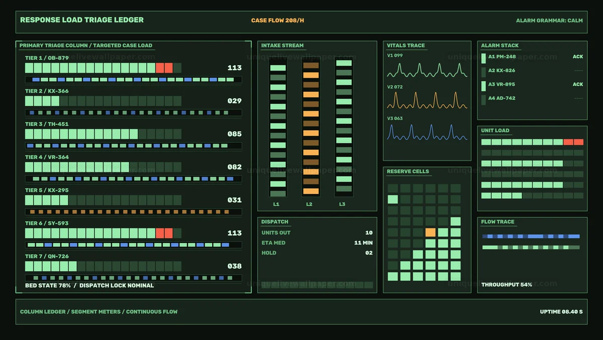 Medical Triage and Dispatch Dashboard Seamless Loop