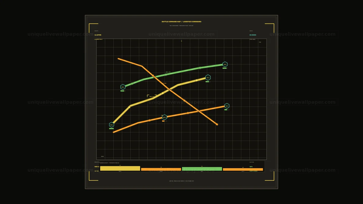 Battle Command Map Interface Seamless Loop