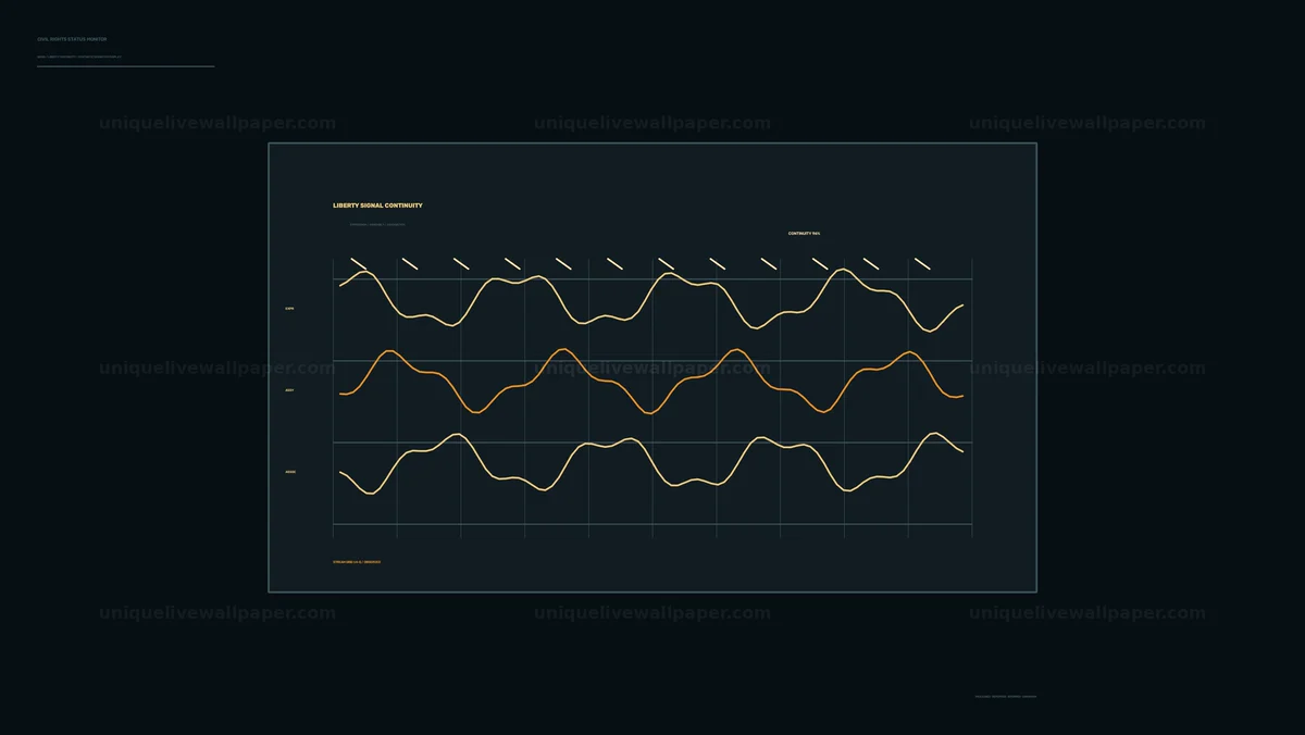 Civil Rights Status Monitor Graph Seamless Loop
