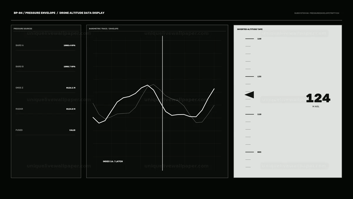 Watermarked thumbnail for Drone Altitude Data Display HUD Seamless Loop