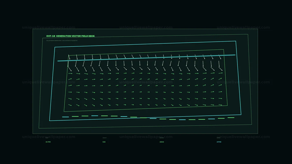 Watermarked thumbnail for Solar Power Generation HUD Dashboard Seamless Loop