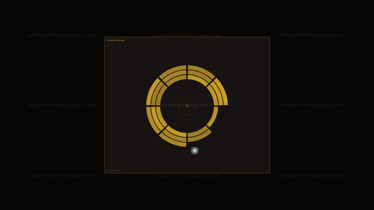 Futuristic Telemetry Ring HUD Seamless Loop