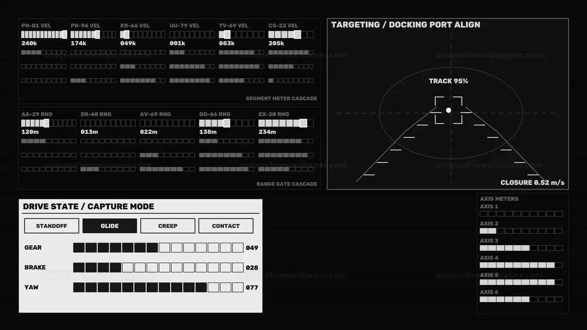 Watermarked thumbnail for Space Docking Guidance HUD with Alignment Reticle