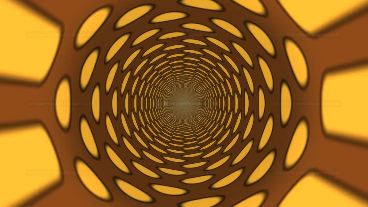 Watermarked thumbnail for Abstract Golden Spiral Tunnel Seamless Loop