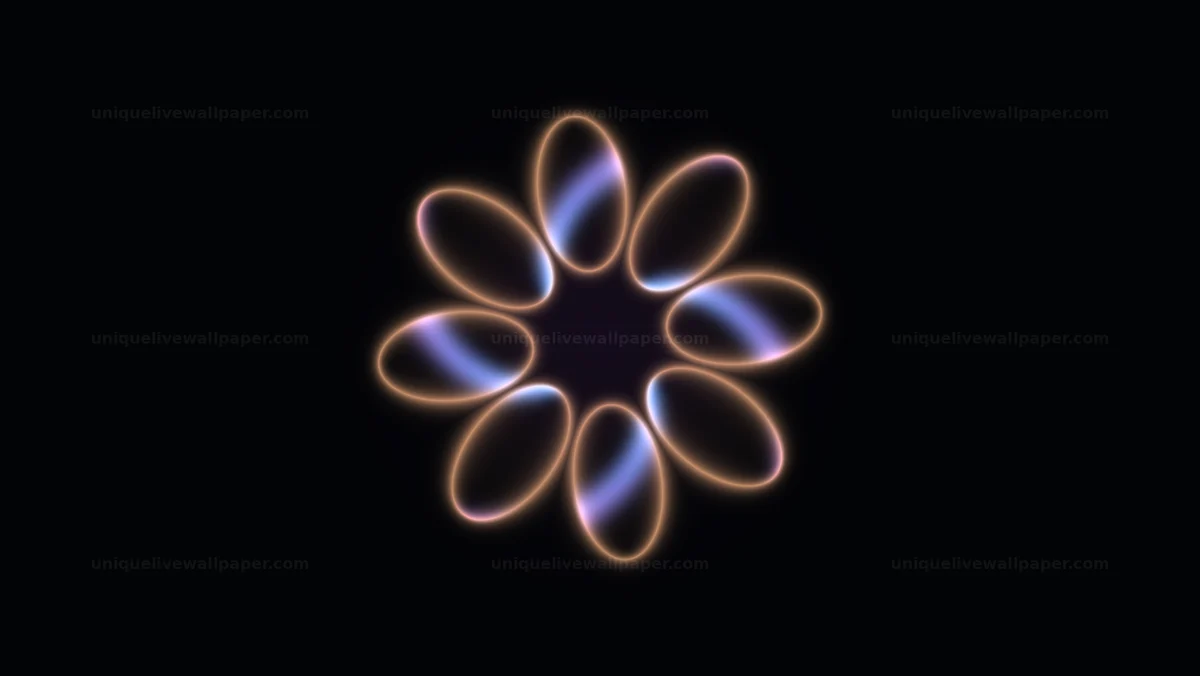 Watermarked thumbnail for Abstract Prismatic Refraction Flower Seamless Loop