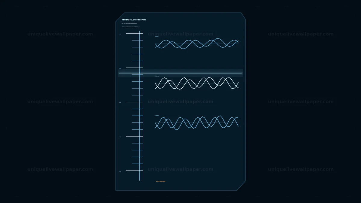 Watermarked thumbnail for AI Dashboard Interface with Neural Waveforms Seamless Loop