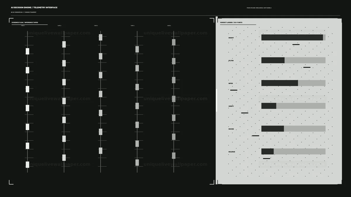 AI Decision Engine Telemetry HUD Seamless Loop