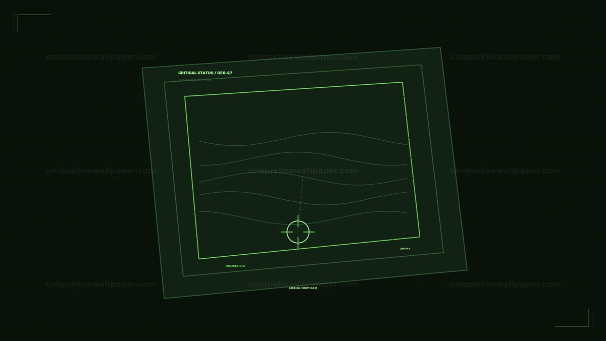 Critical Status Monitor HUD Seamless Loop