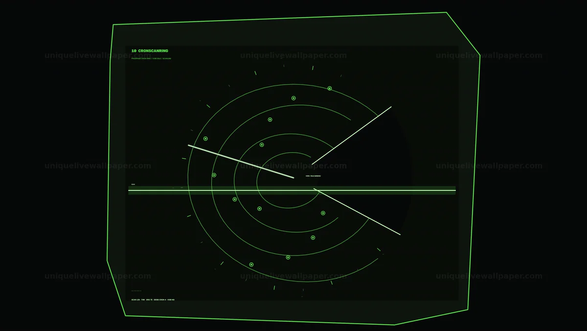 Watermarked thumbnail for Radar Scanning HUD Overlay Seamless Loop