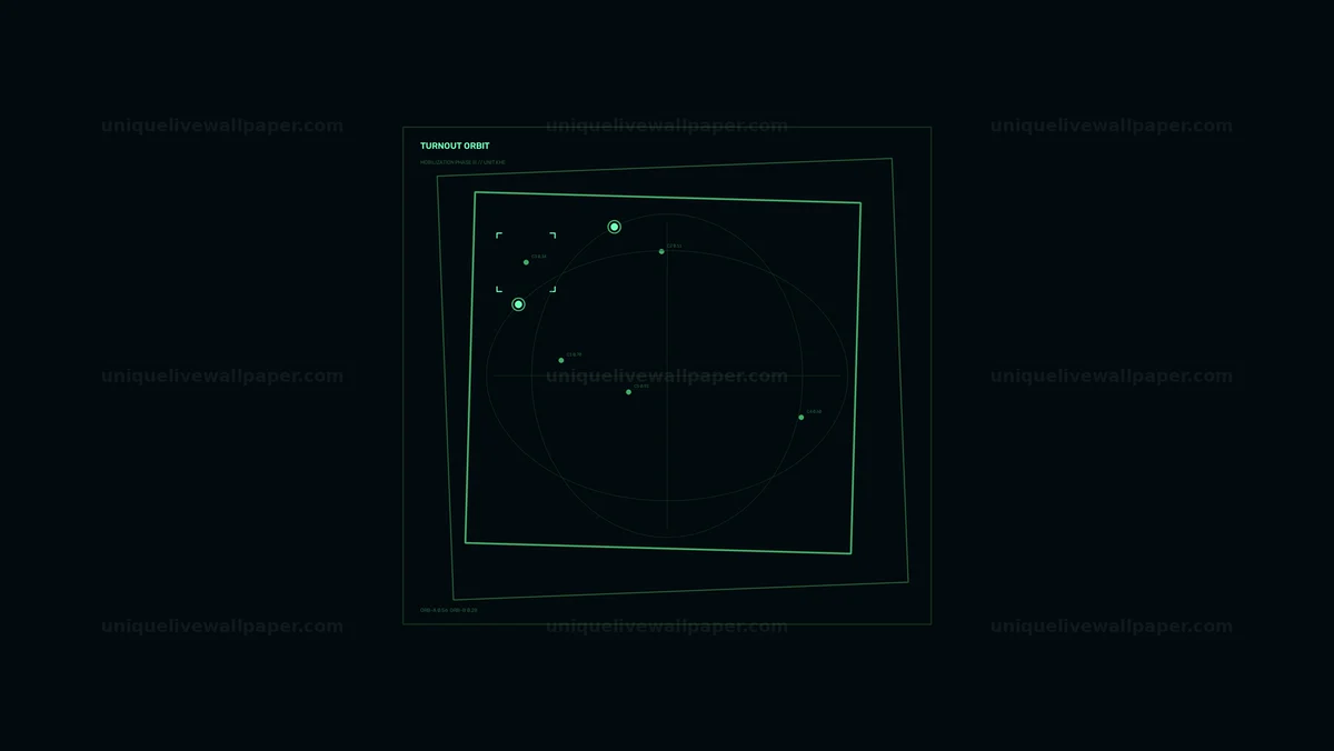 Turnout Orbit Political Data HUD Seamless Loop