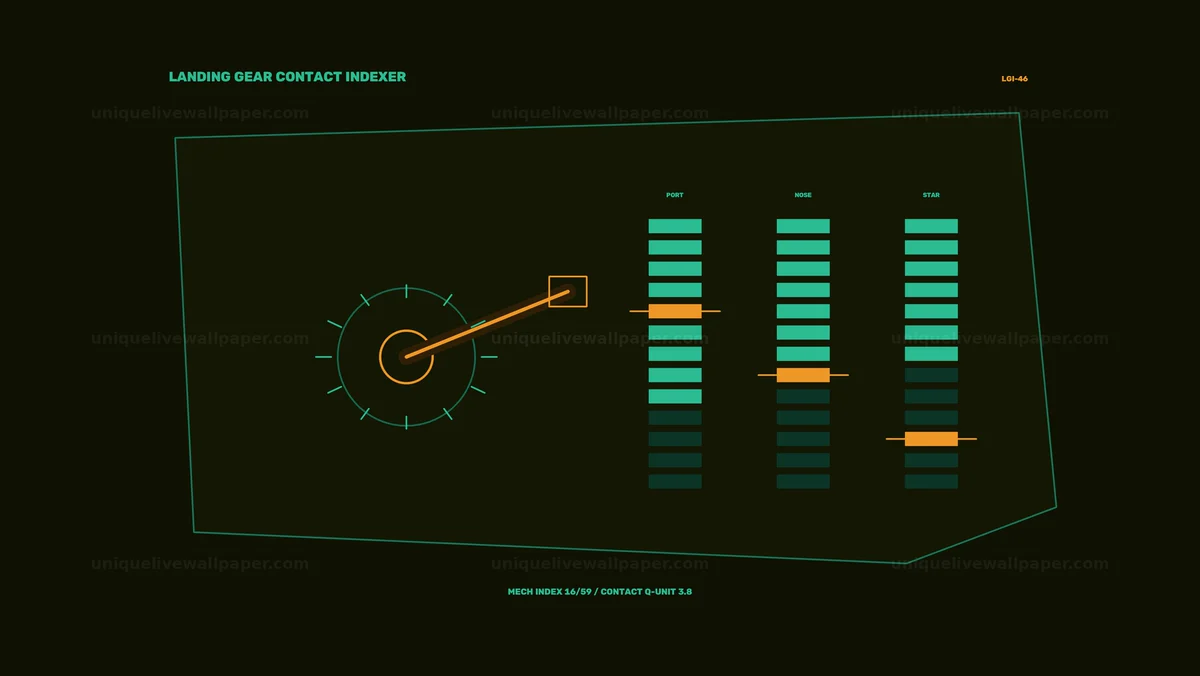 Watermarked thumbnail for Spacecraft Landing Guidance Display Seamless Loop