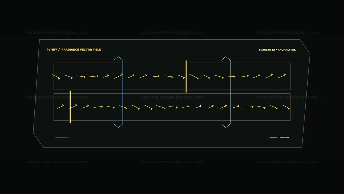 Photovoltaic Efficiency Dashboard Interface Seamless Loop