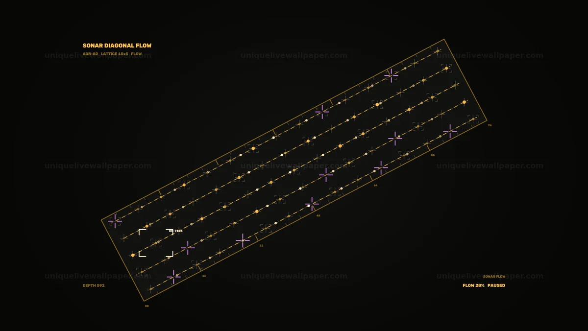 Sonar Data Dashboard Interface Seamless Loop