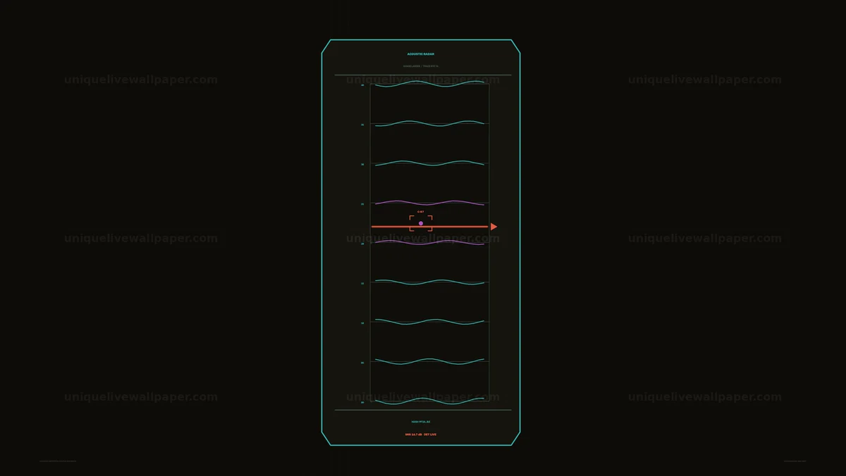 Acoustic Detection Status HUD Seamless Loop