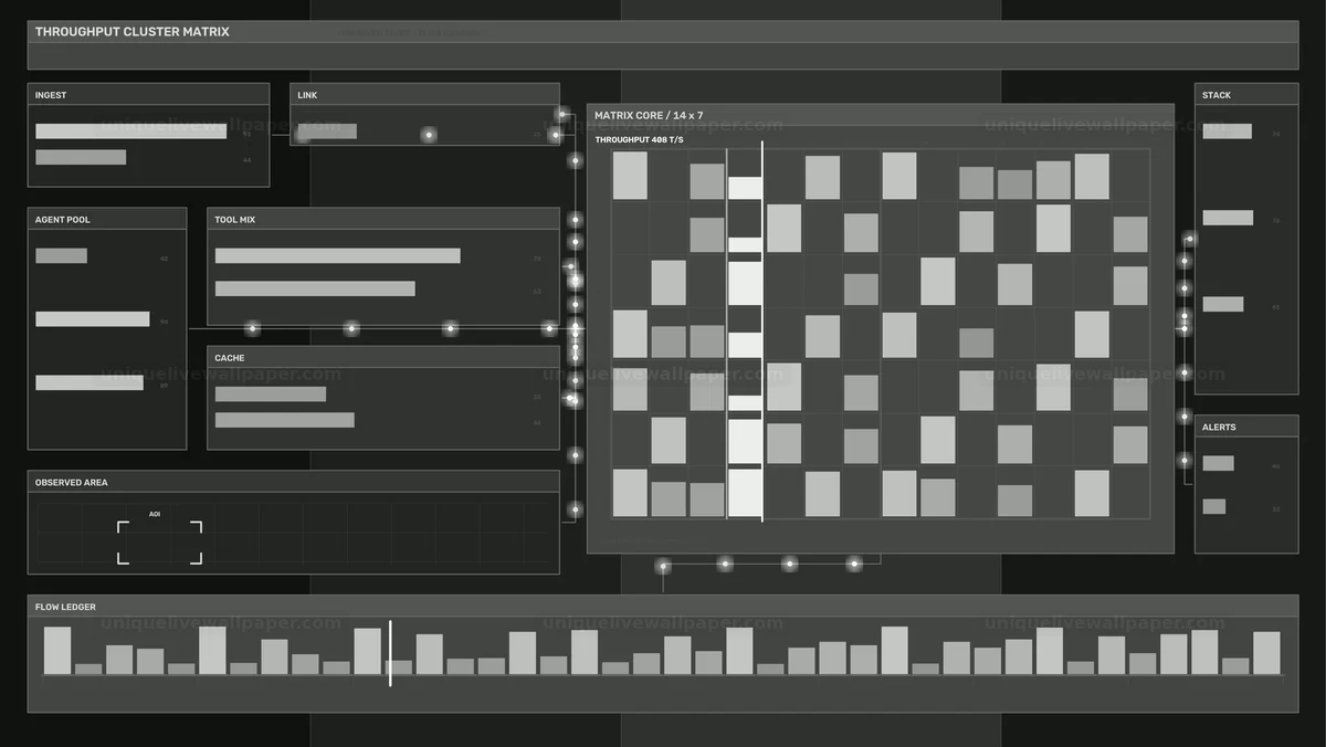 Watermarked thumbnail for AI Agent Activity Dashboard HUD Seamless Loop