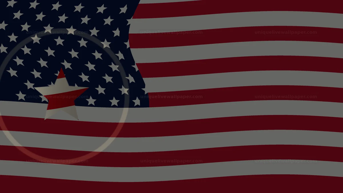American Flag Stars and Stripes Background Seamless Loop