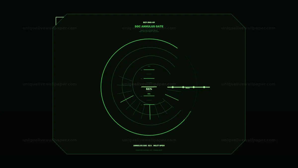 Battery Charging Progress HUD Display Seamless Loop