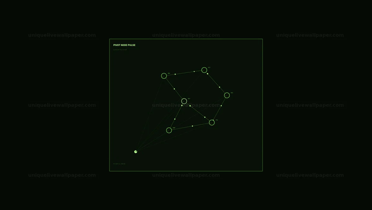 Node Network Data Visualization Seamless Loop