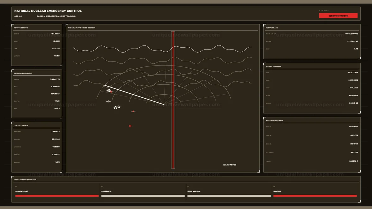 Watermarked thumbnail for Nuclear Fallout Tracking HUD Seamless Loop