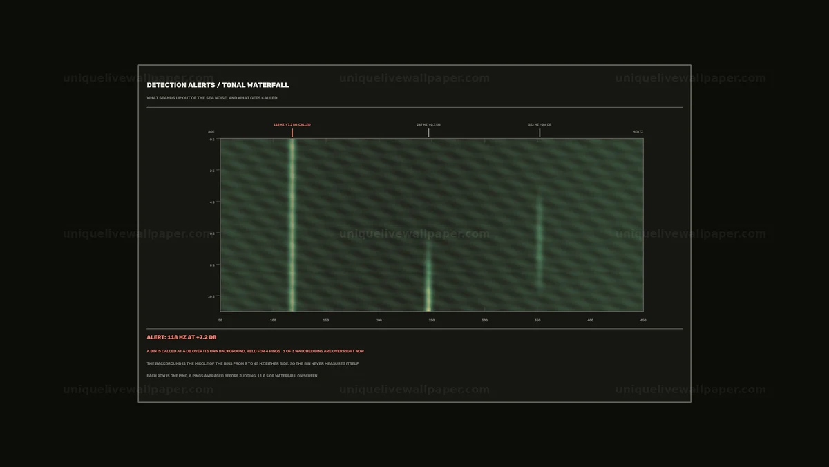 Sonar Detection Alerts Dashboard Seamless Loop