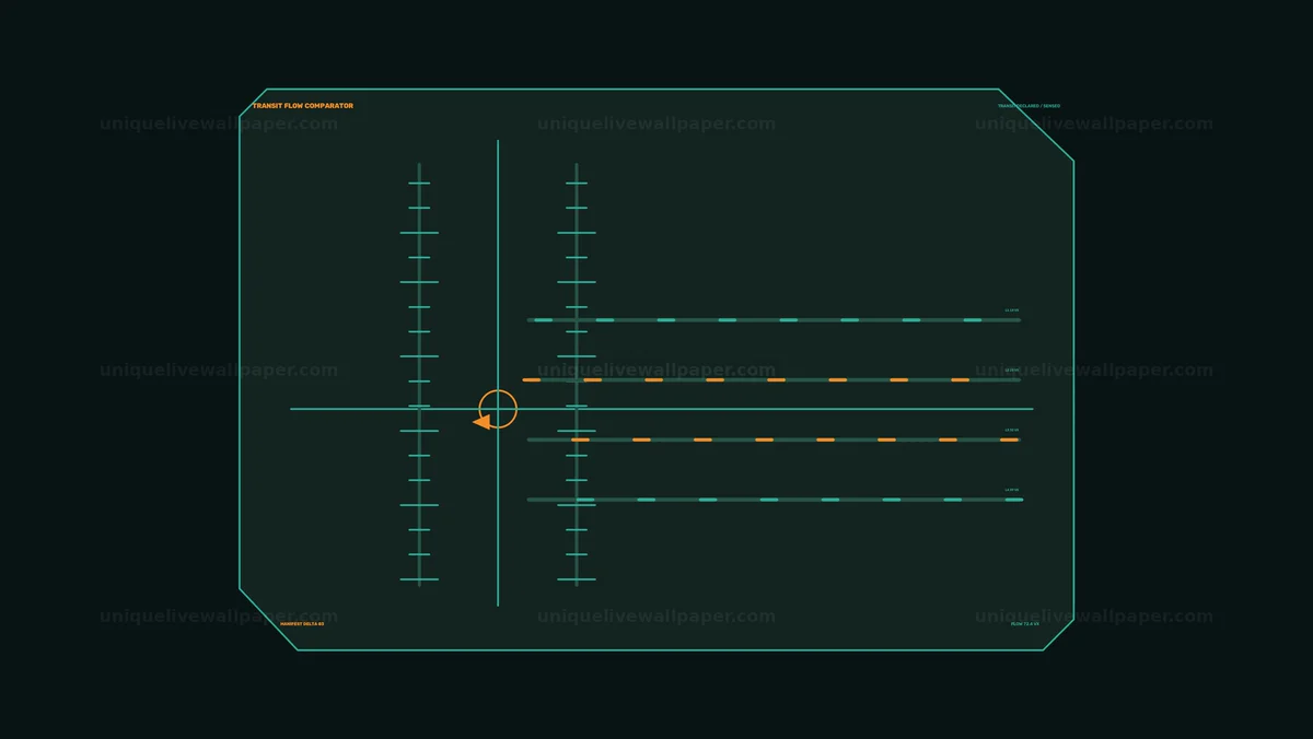 Transit Flow Comparator HUD Seamless Loop