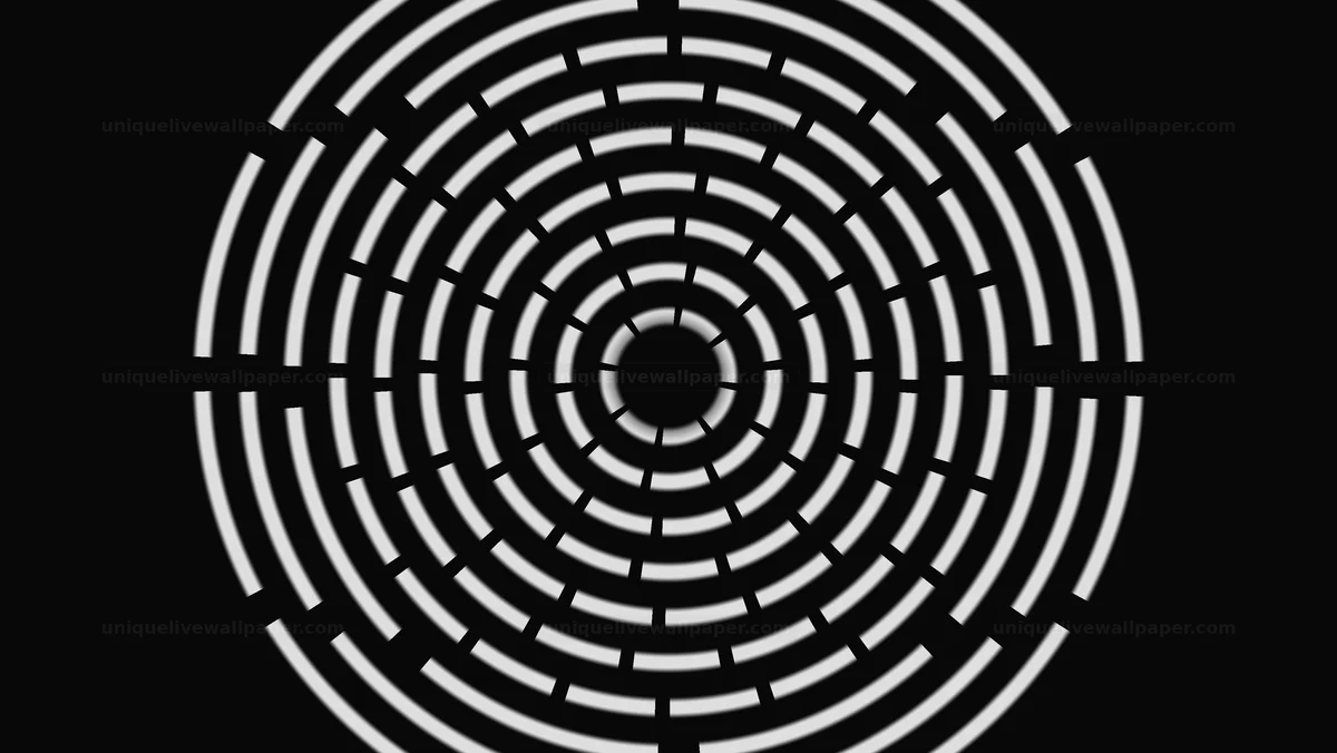 Watermarked thumbnail for Black and White Concentric Ring Overlay Seamless Loop