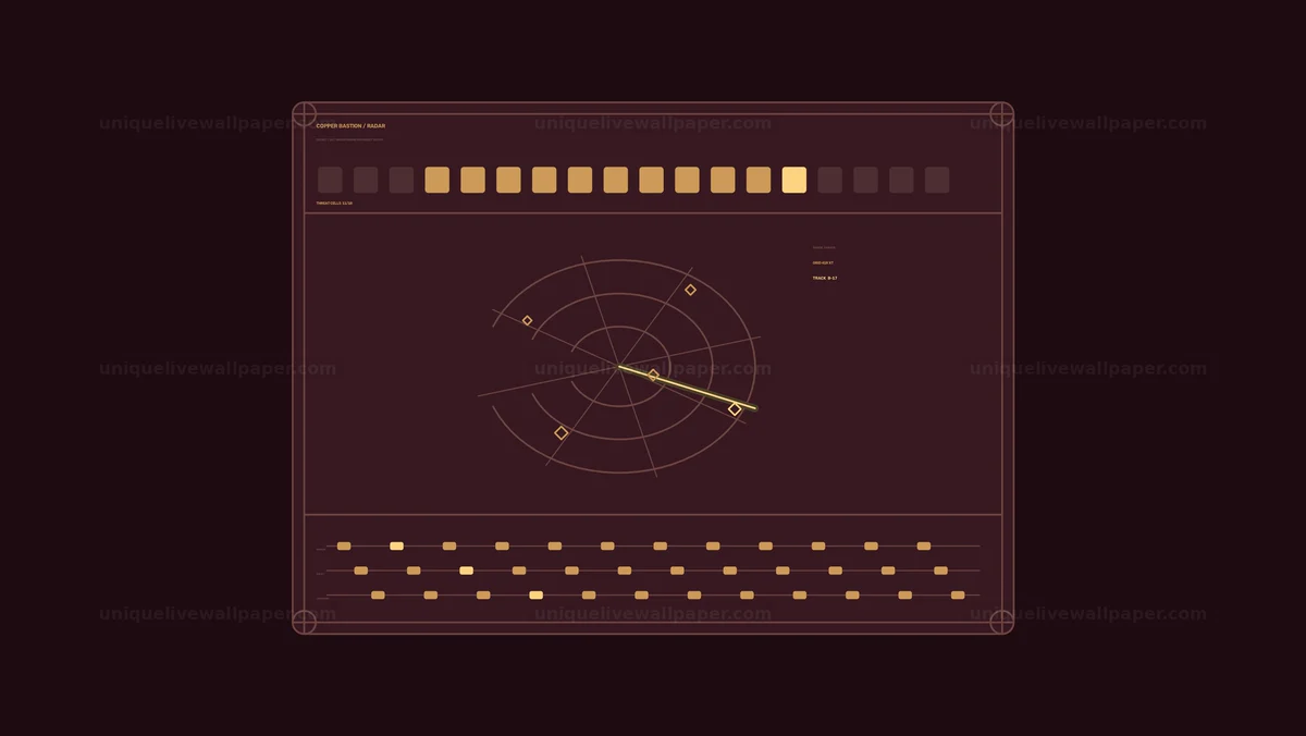 Watermarked thumbnail for Defense Network Monitoring Radar HUD Seamless Loop