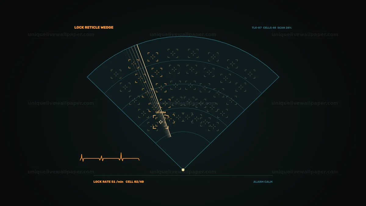 Watermarked thumbnail for Digital Target Lock Radar HUD Seamless Loop
