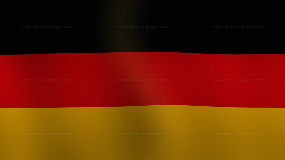 German Flag Glossy Ripple Background Seamless Loop