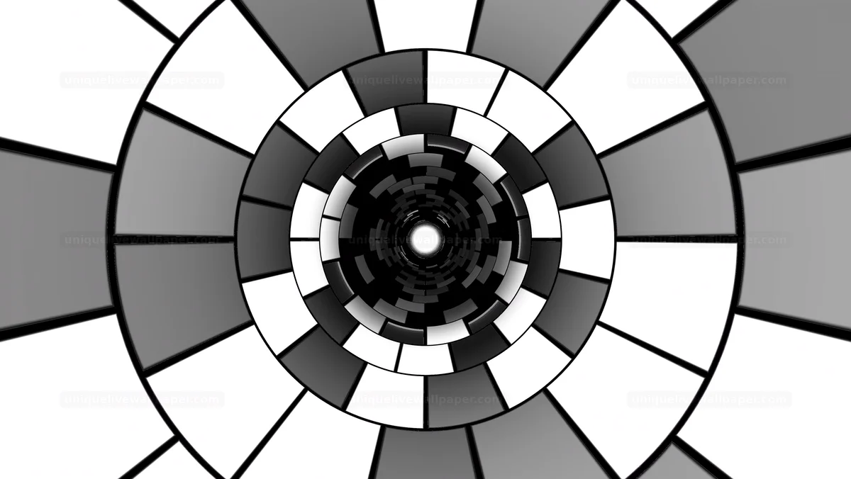 Watermarked thumbnail for Grayscale High Contrast Tunnel Background Seamless Loop