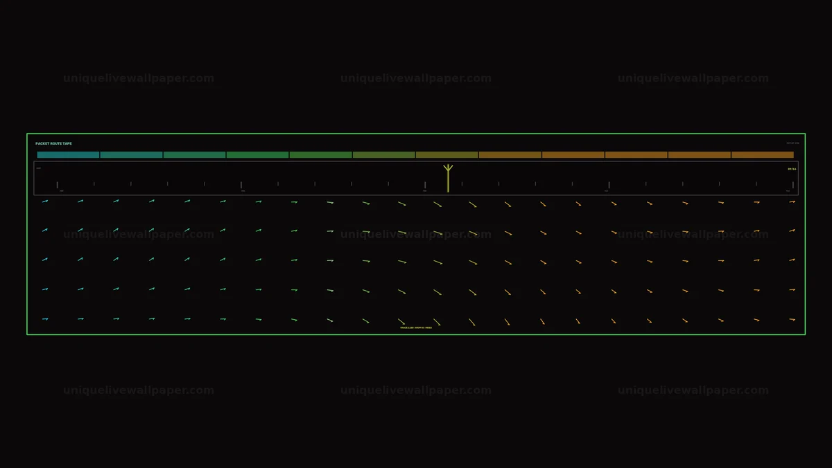 Network Packet Route HUD Seamless Loop