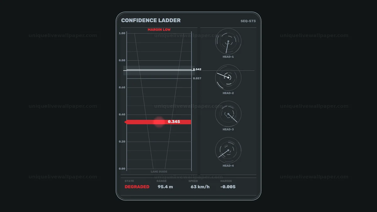 Advanced AI Confidence Ladder HUD Seamless Loop
