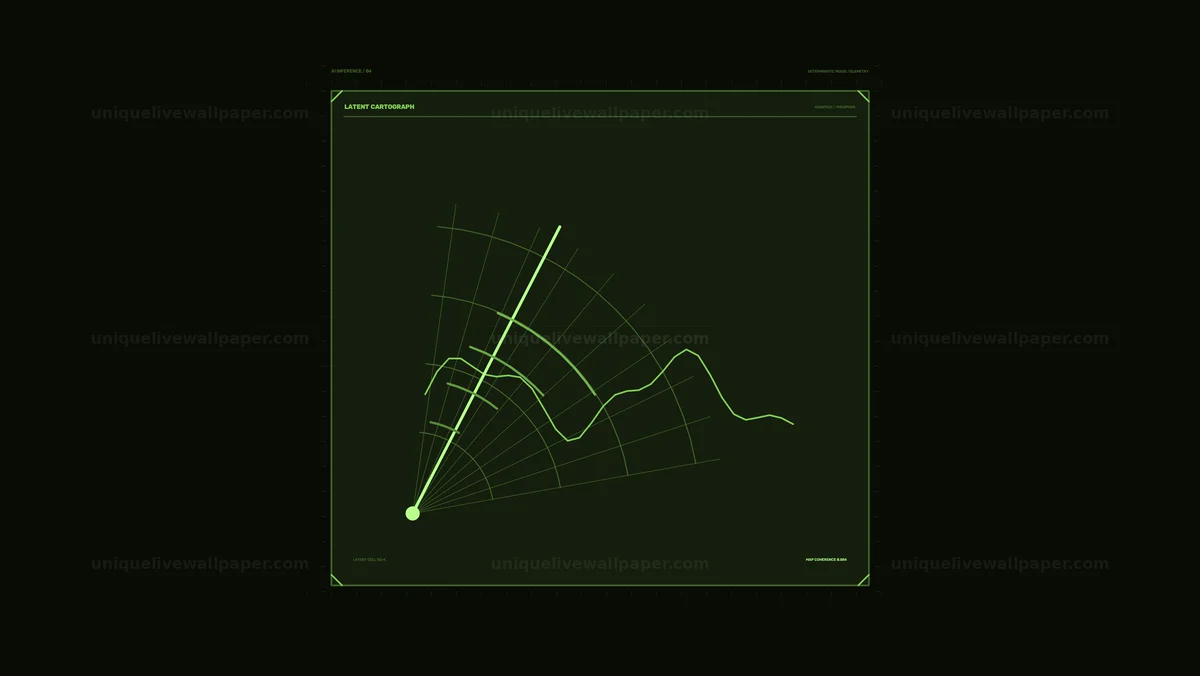 AI Inference Data Visualization HUD Seamless Loop