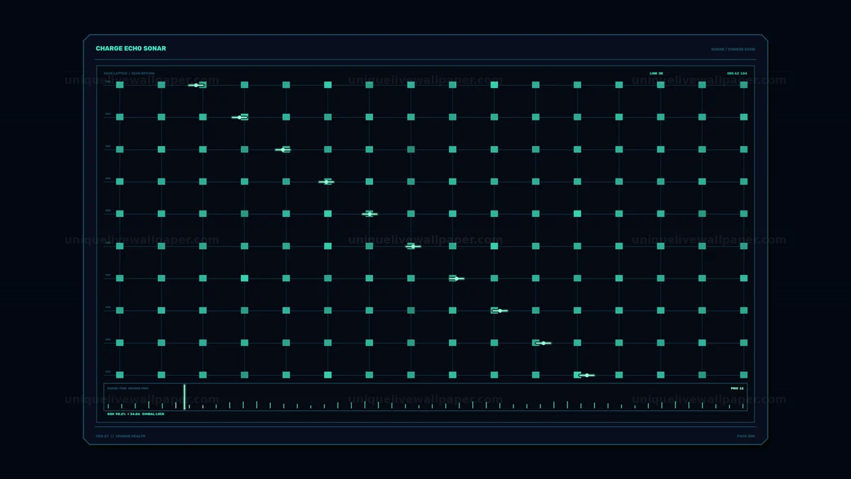 Battery Charging Health Status HUD Seamless Loop