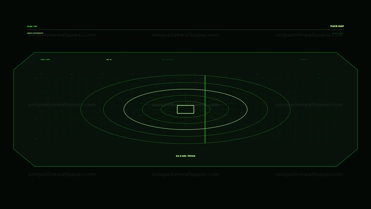 Battery Energy Flow Monitoring HUD Seamless Loop