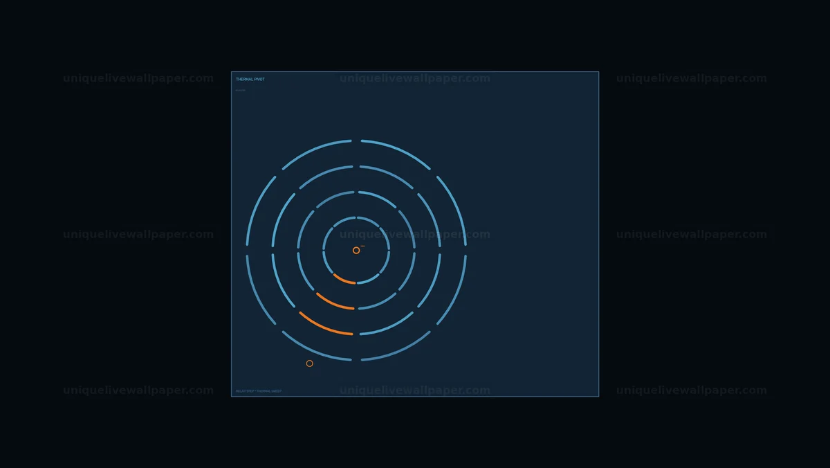 Circular Data Visualization HUD Seamless Loop