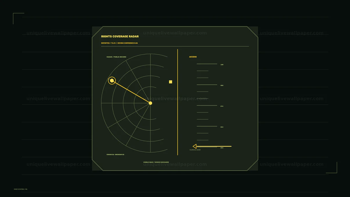 Watermarked thumbnail for Civil Liberties Status Radar HUD Seamless Loop