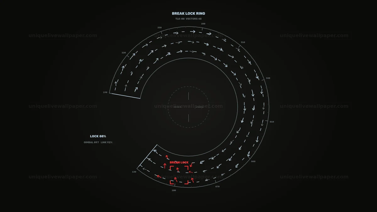 Digital Target Lock HUD Seamless Loop