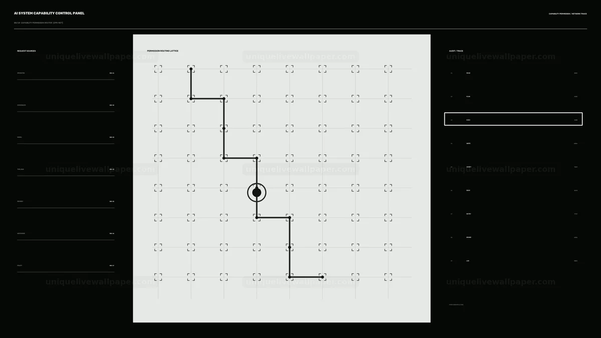 AI System Capability Control Panel Seamless Loop