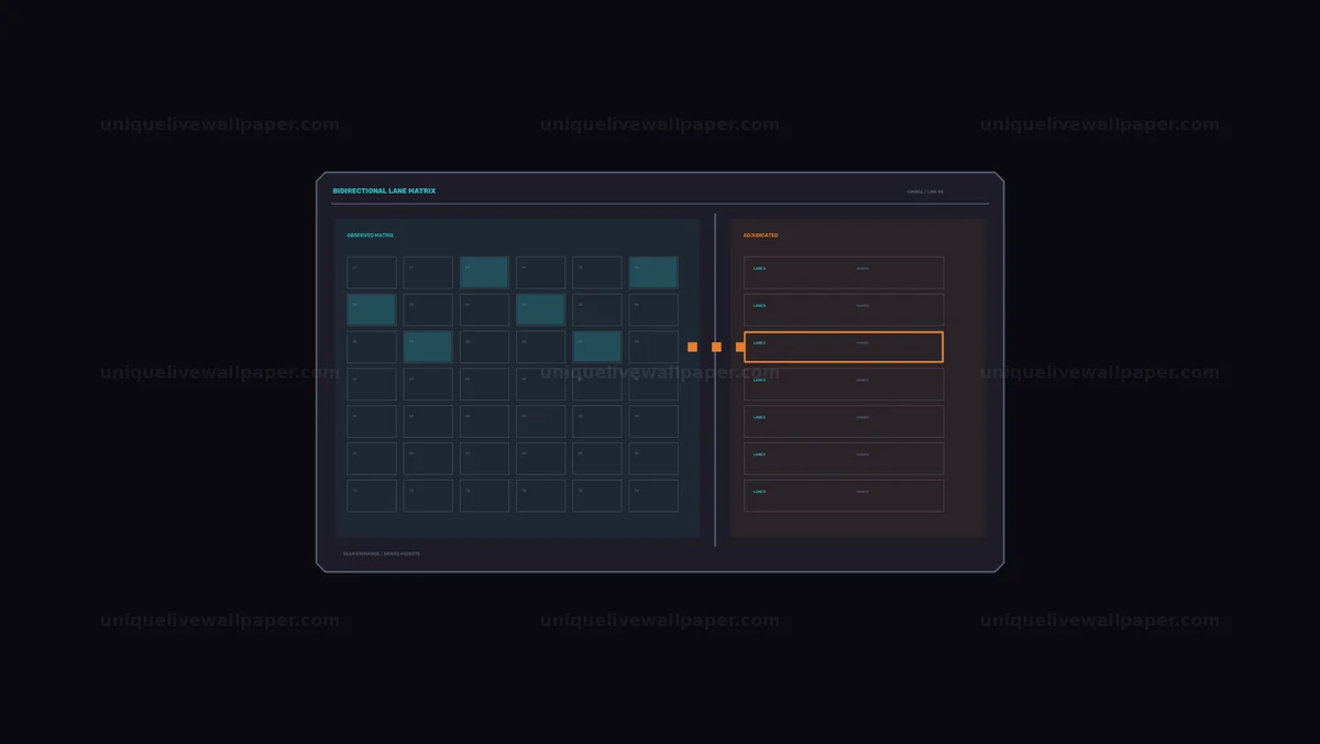 Watermarked thumbnail for Bidirectional Lane Matrix HUD Seamless Loop