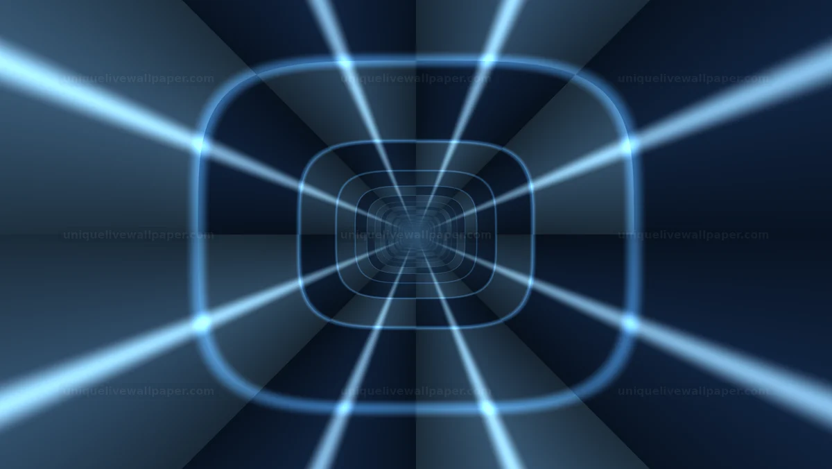 Watermarked thumbnail for Blue Neon Perspective Tunnel Seamless Loop
