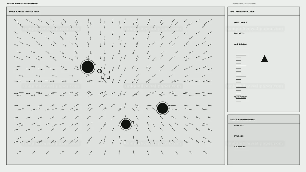Watermarked thumbnail for Planetary System Map HUD Interface Seamless Loop